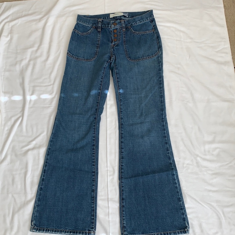 Gap factory flare jeans, blue color, size 2